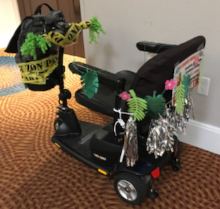 Decorated mobility scooter