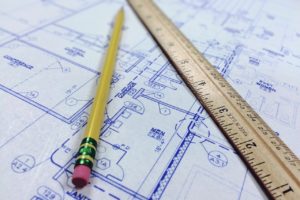 blueprint pencil ruler